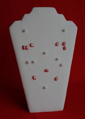 červený/bílé perle